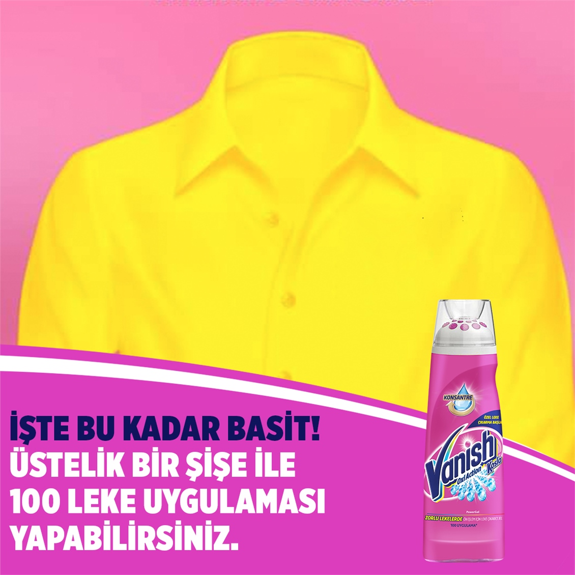 Vanish Kosla Konsantre Leke Çıkarıcı Jel 200 ml