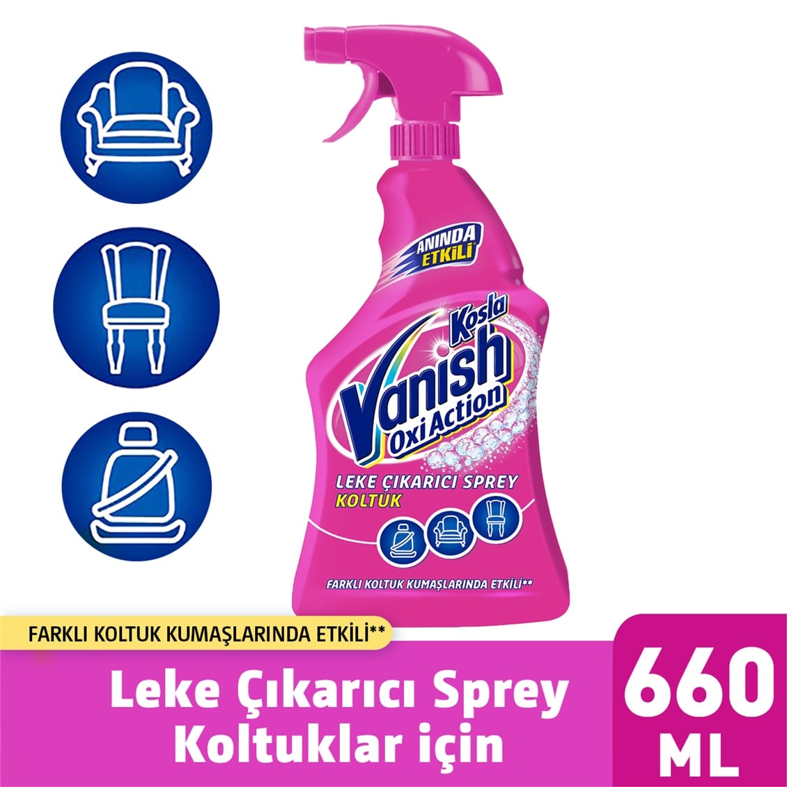 Vanish Kosla Leke Çıkarıcı Koltuk Spreyi 660 ml