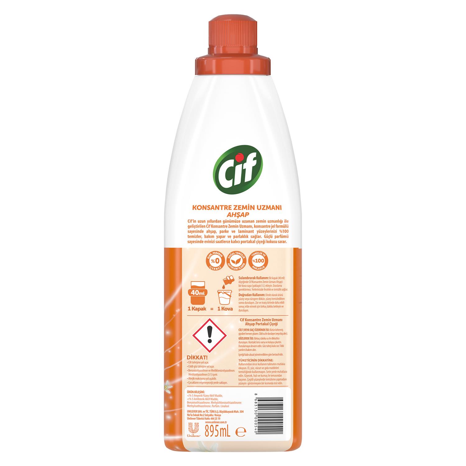 Cif Konsantre Zemin Uzmanı Ahşap 895  ml