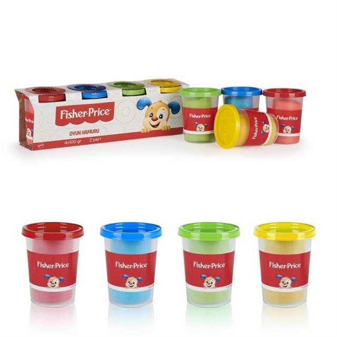 Mattel Fisher-Price Oyun Hamuru 4 lü Paket 4x100 gr