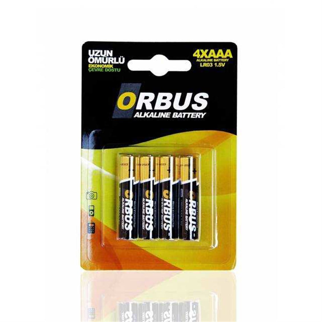 Alkalin İnce Pil 4'lü Orbus
