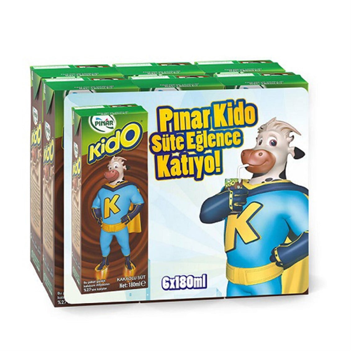 Pınar Kido Süt Kakaolu 6x180 ml