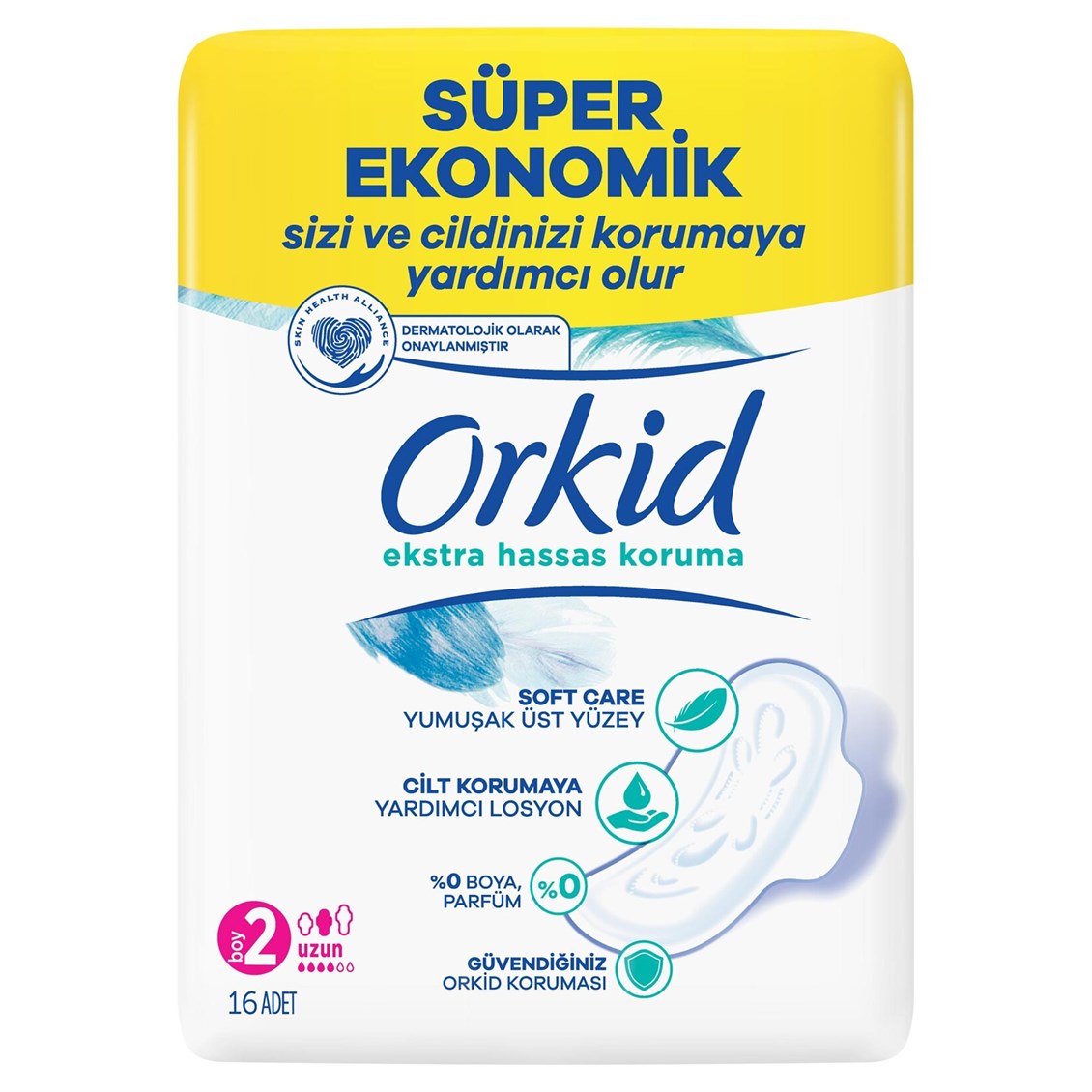 Orkid Extra Hassas Dörtlü Uzun 16'lı
