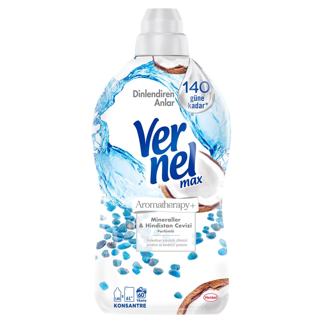 Vernel Max Yumuşatıcı Mineral Hindistan Cevizi 1440 ml