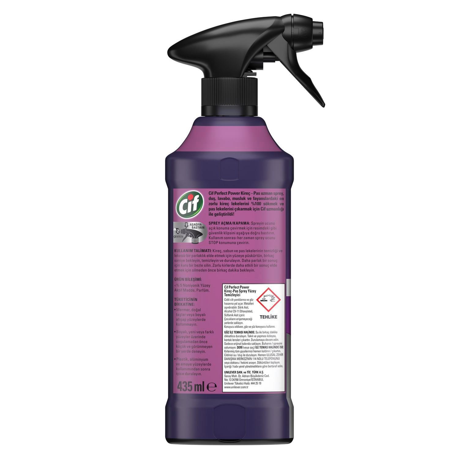 Cif Perfect Sprey Kireç & Pas 435  ml