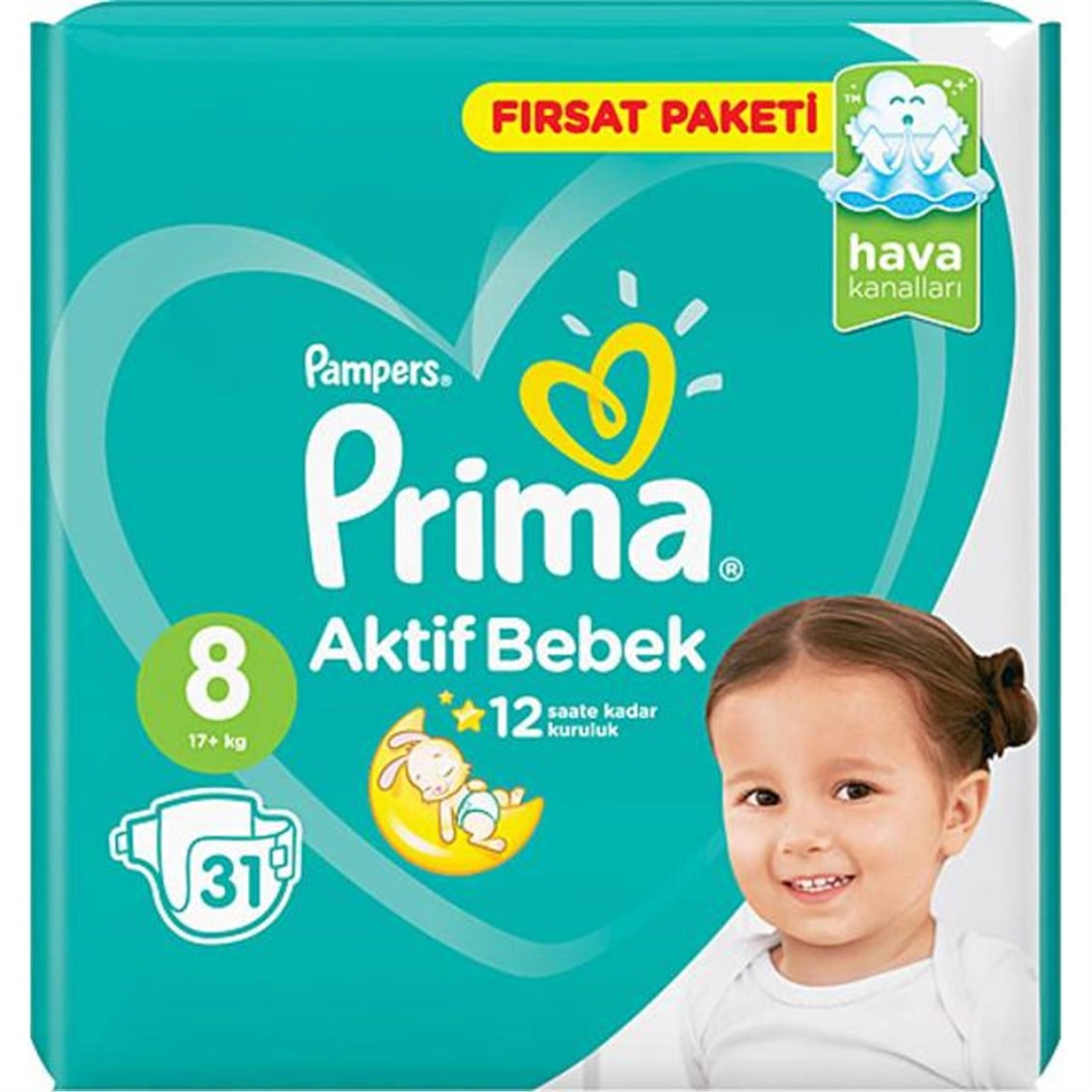 Prima Aktif Bebek 8 Numara 31 li Ultra Fırsat Paketi