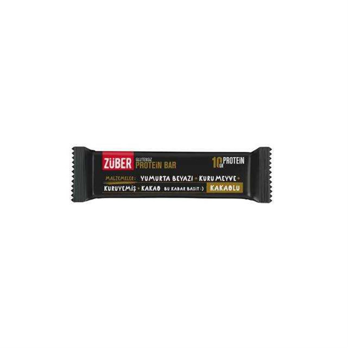 Züber Glutensiz Protein Bar Kakaolu 40 Gr