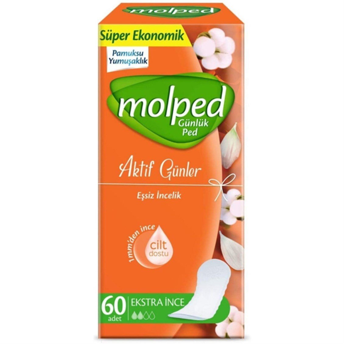 Molped Günlük Aktif Günler Extra İnce Süper Eko 60 lı