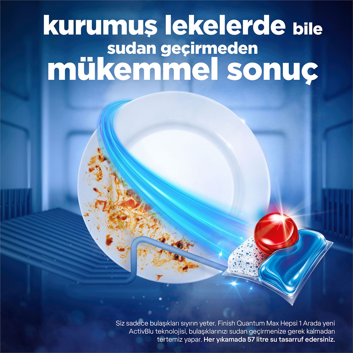 Finish Quantum Max 58 Kapsül Bulaşık Makinesi Deterjanı