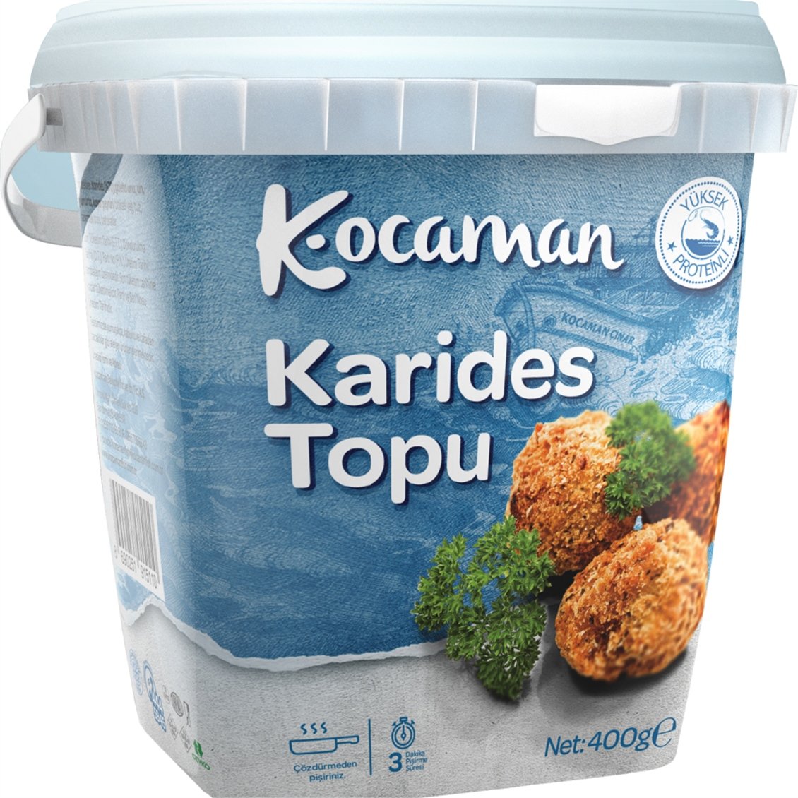  KOCAMAN KARIDES TOPLARI 400 GR 