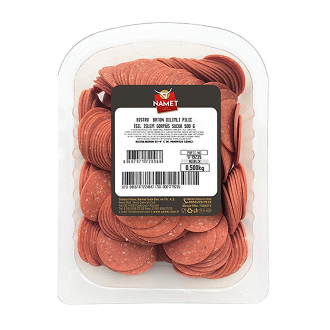  NAMET SUCUK ISIL IS.GORMUS DILIMLI 500GR 