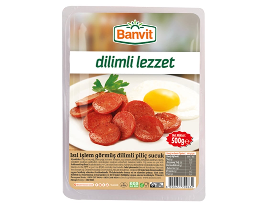  BANVIT PILIC SUCUK DILIM 500 GR 