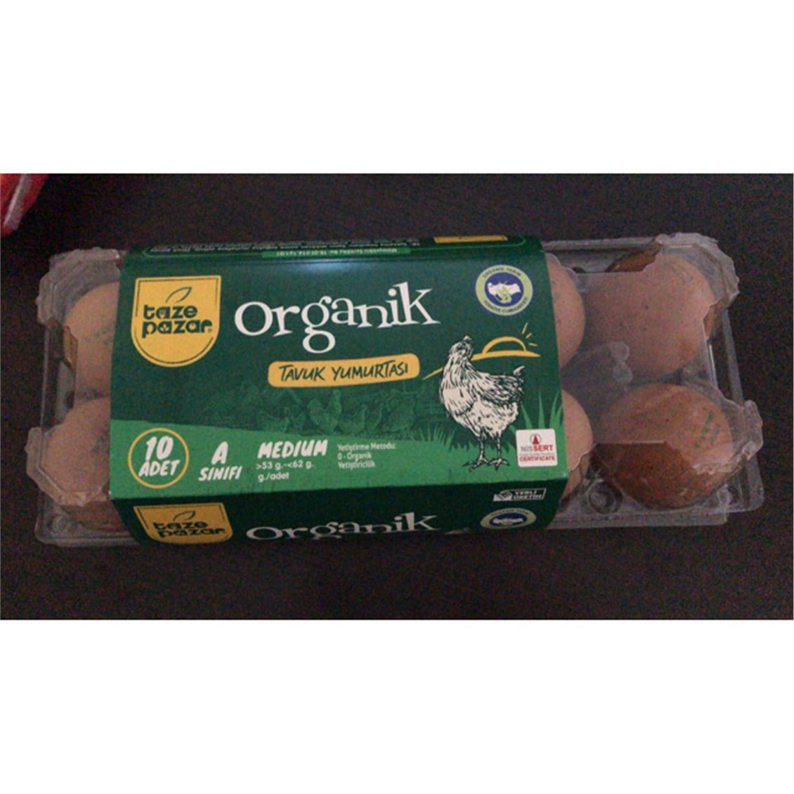 Taze Pazar Organik Yumurta 10'lu