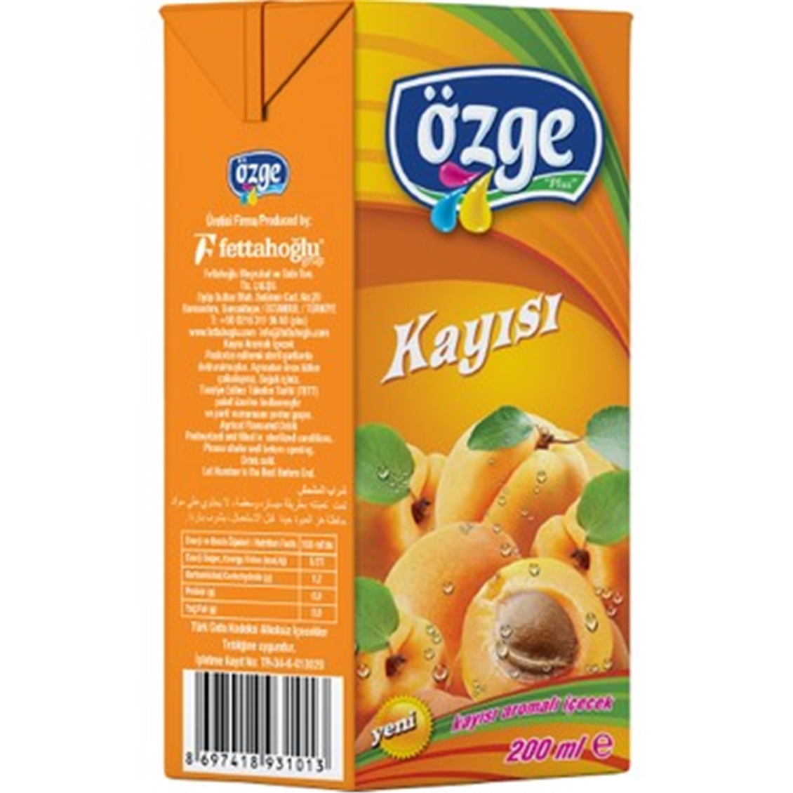  OZGE M.SUYU KAYISI 200 ML 