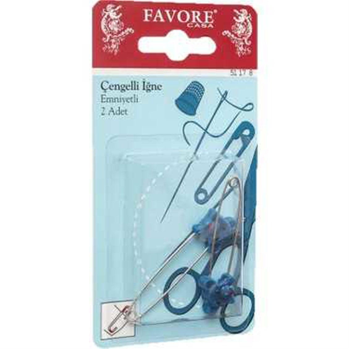 Favore Emniyetli Çengelli İğne Çocuk