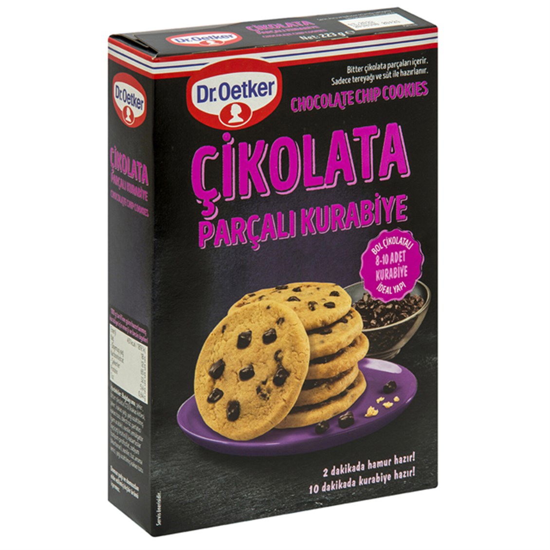 Dr.Oetker Çikolata Parçalı Kurabiye 223G