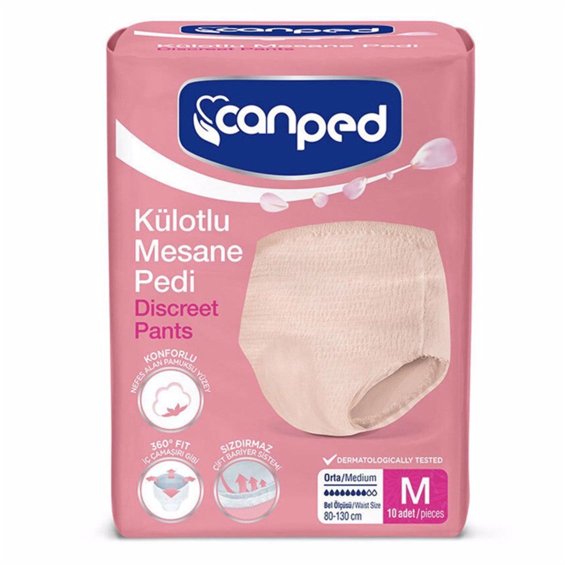 Canped Külotlu Mesane Pedi Orta 10'lu