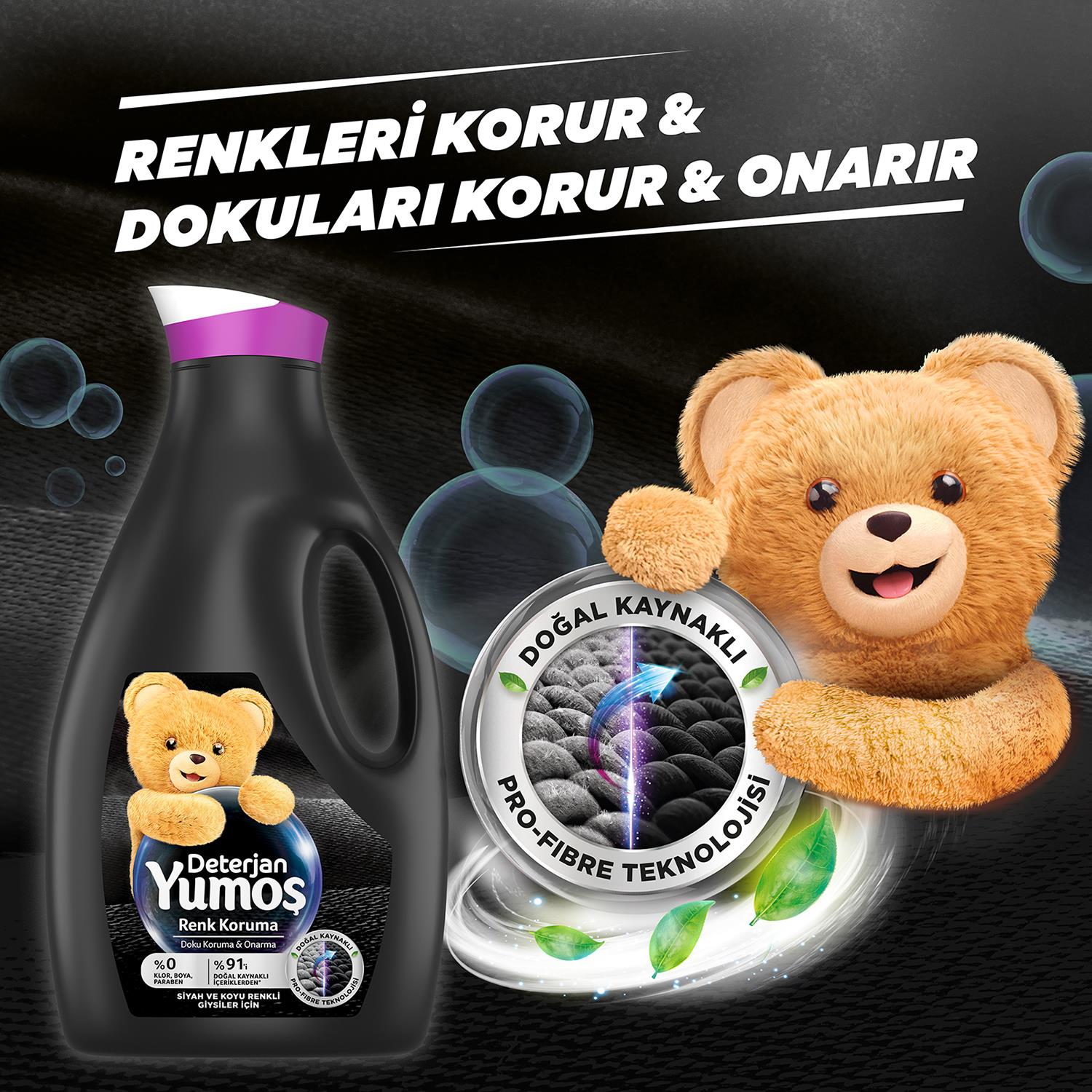 Yumoş Bakım Deterjanı Siyah 2520 ml