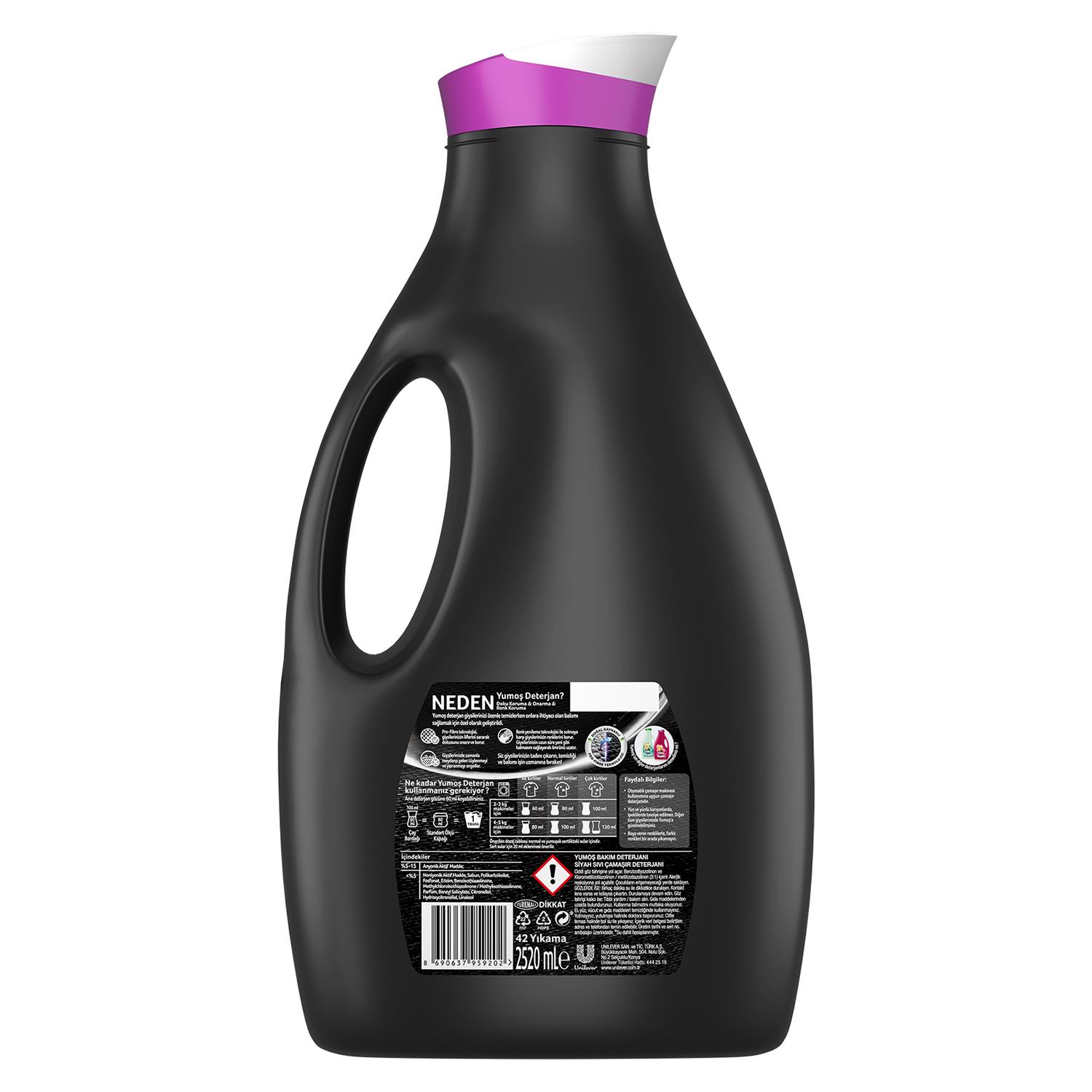Yumoş Bakım Deterjanı Siyah 2520 ml