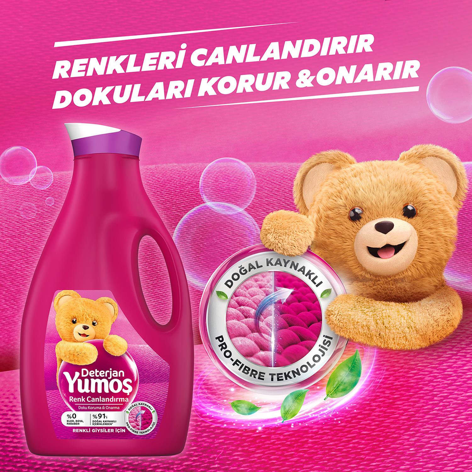 Yumoş Bakım Deterjanı Renkli 2520 ml