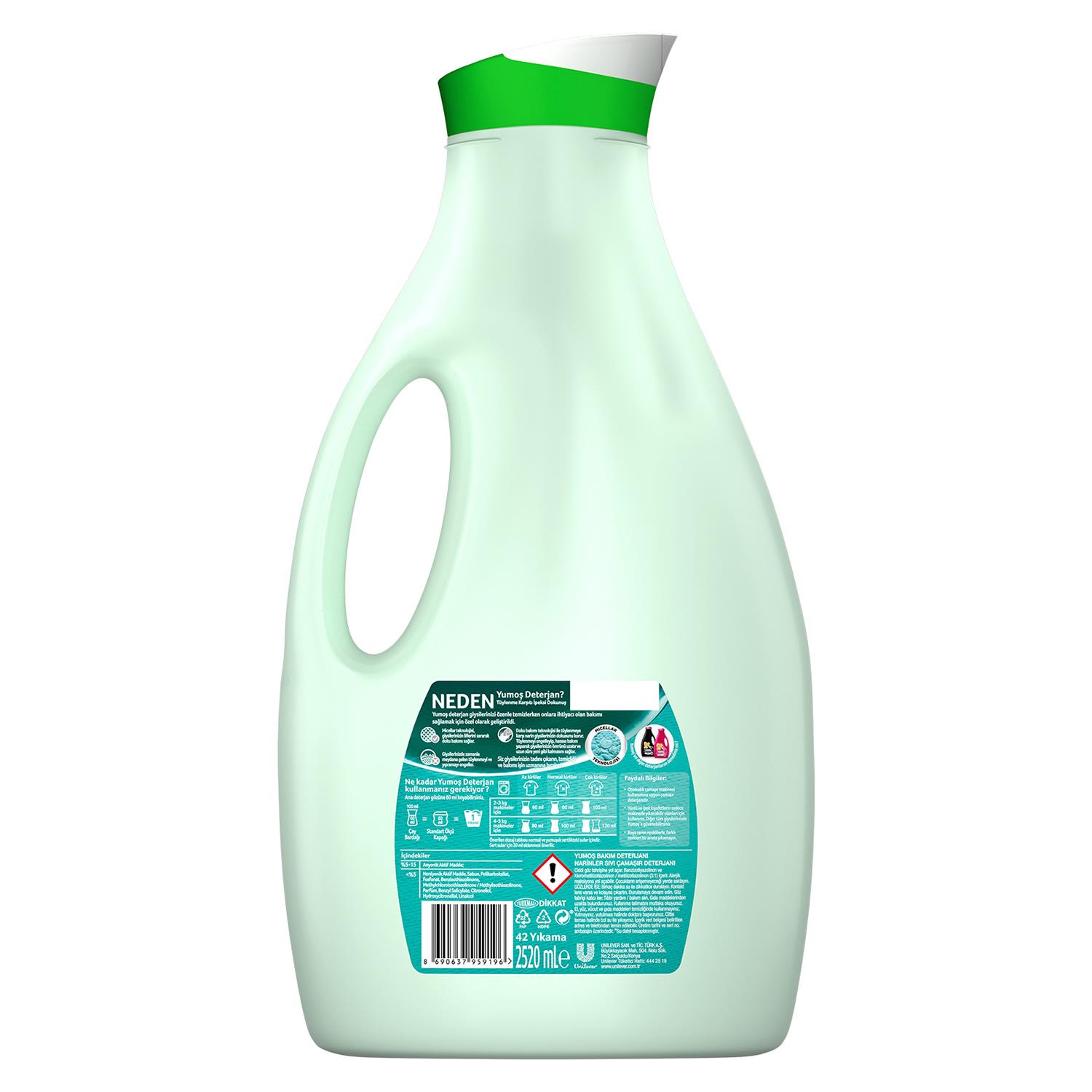 Yumoş Bakım Deterjanı Narin Micellar 2520 ml