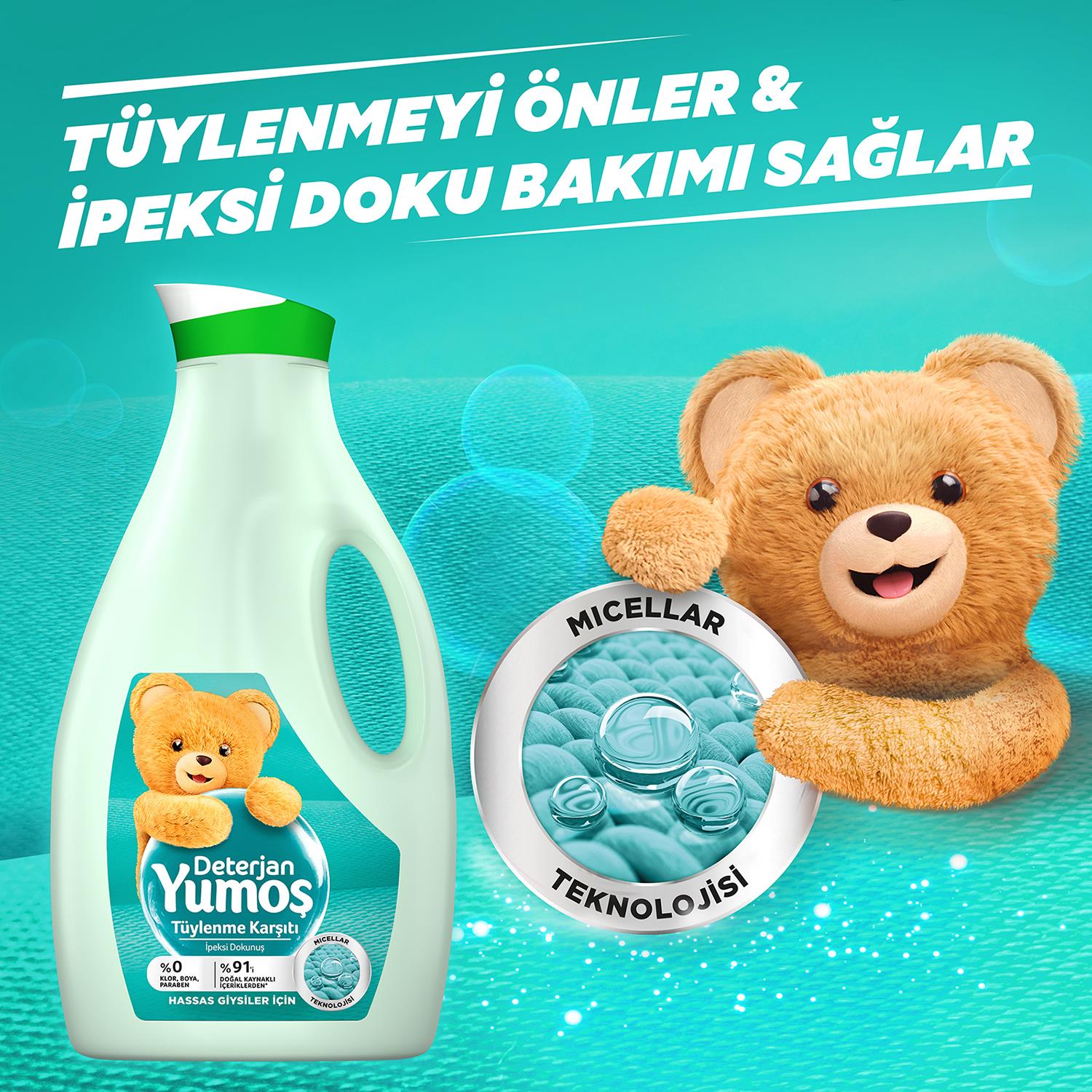 Yumoş Bakım Deterjanı Narin Micellar 2520 ml