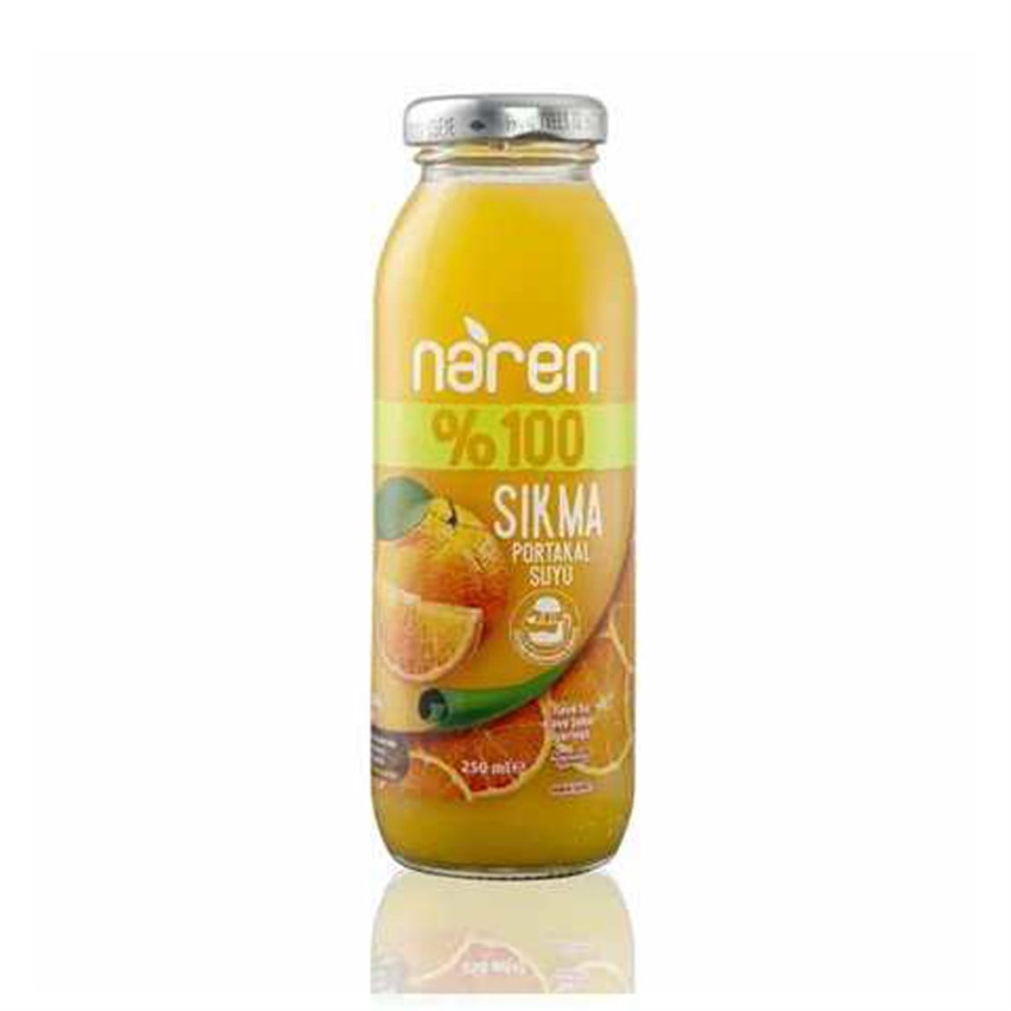 Naren %100 Sıkma Portakal Limon Zencefilli Meyve Suyu 250 ml