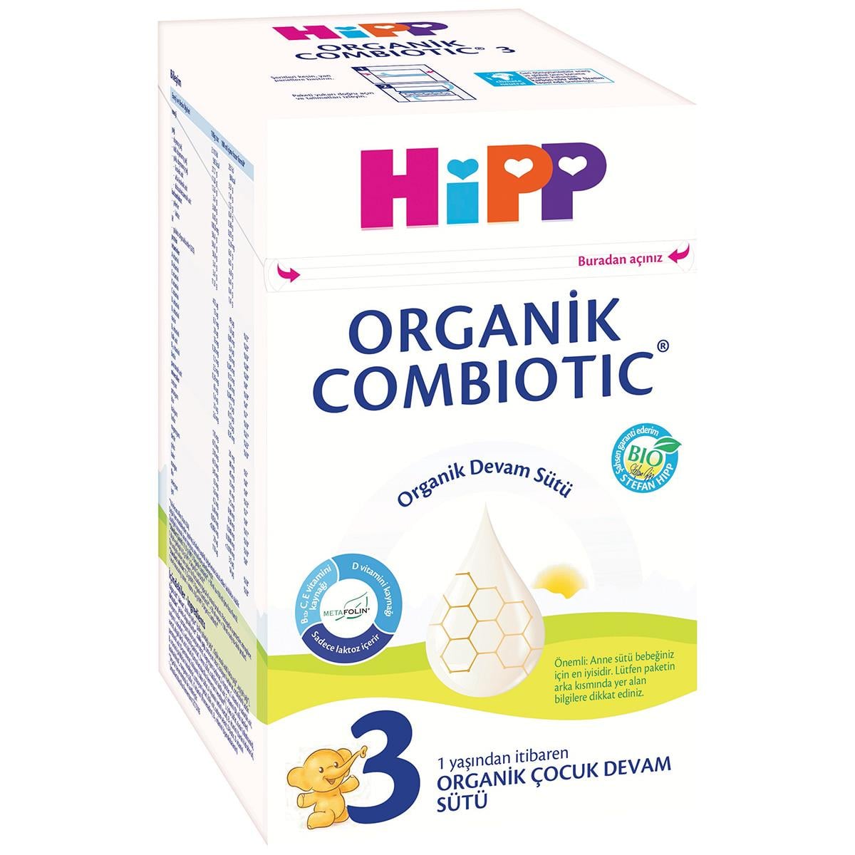 Hipp 3 Organik Combiotic Devam Sütü 800 gr