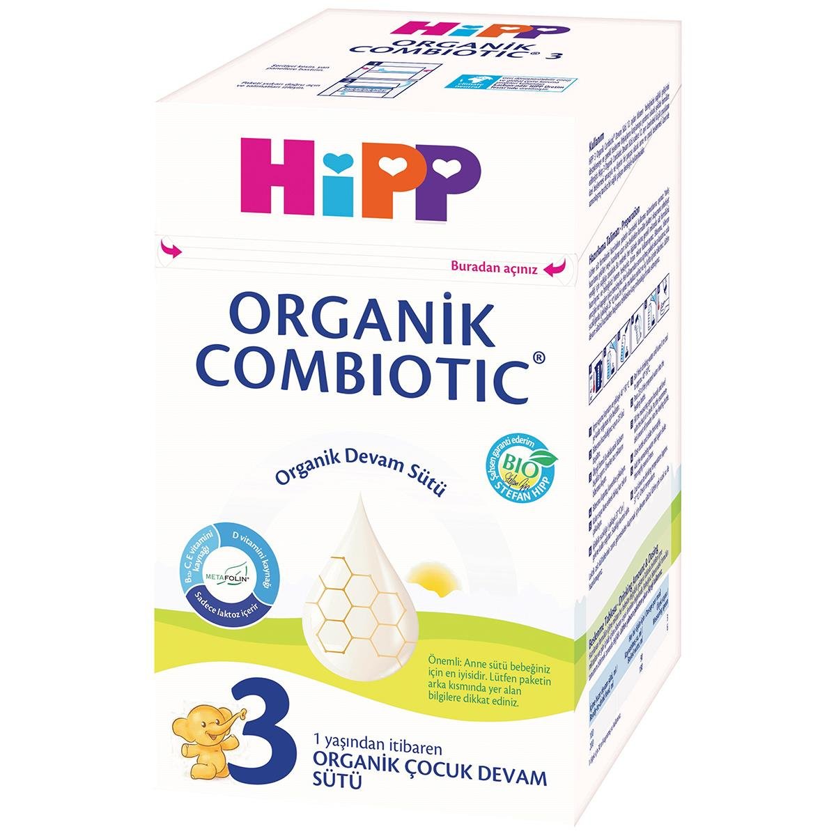 Hipp 3 Organik Combiotic Devam Sütü 800 gr
