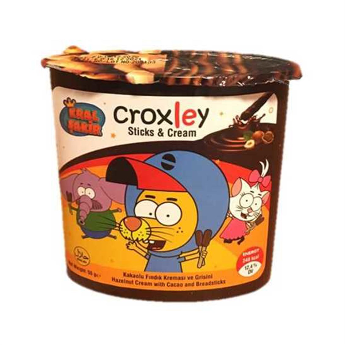 Croxley Kakao Fındıklı Krema ve Grissini Sticks 55 Gr