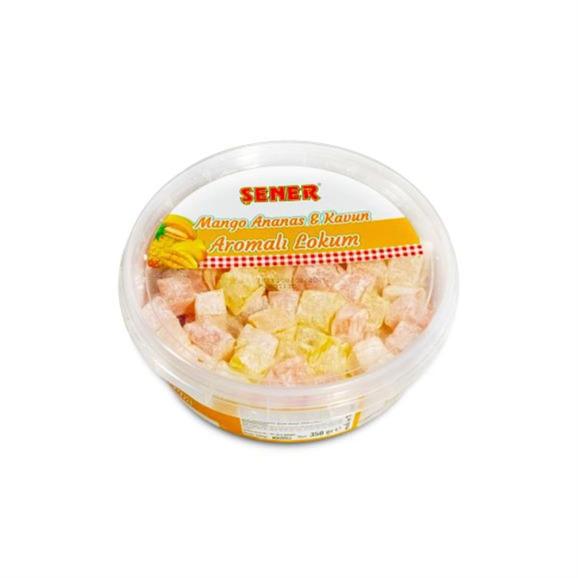 Şener Mango Ananas ve Kavun Aromalı Lokum 350 Gr