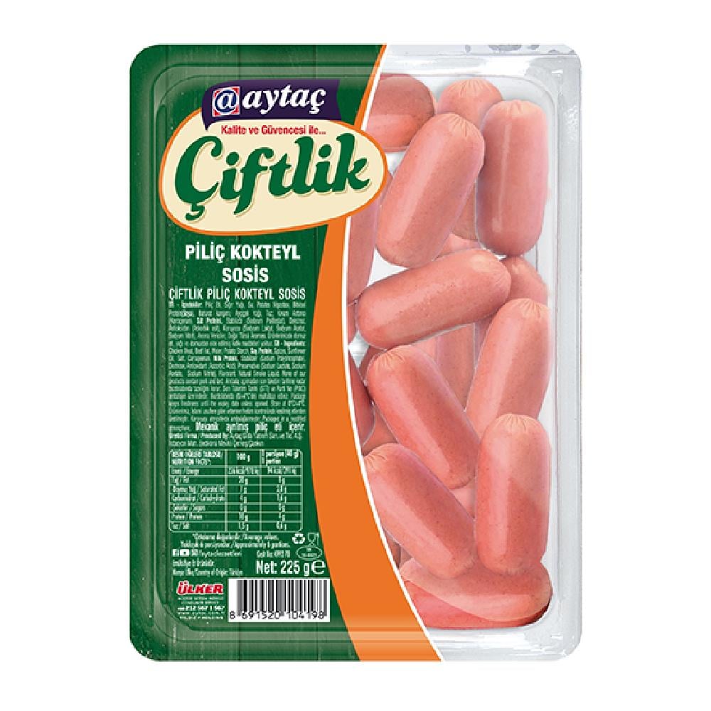 Aytaç Çiftlik Piliç Sosis Kokteyl 225 gr