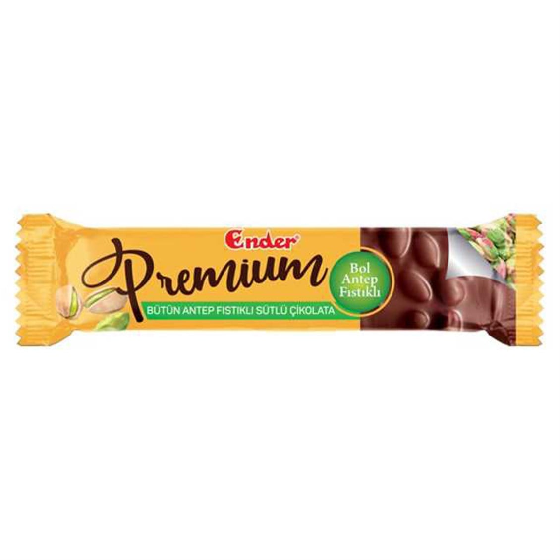 Ender Premium Bütün Antep Fıstıklı Sütlü Çikolata 75 Gr