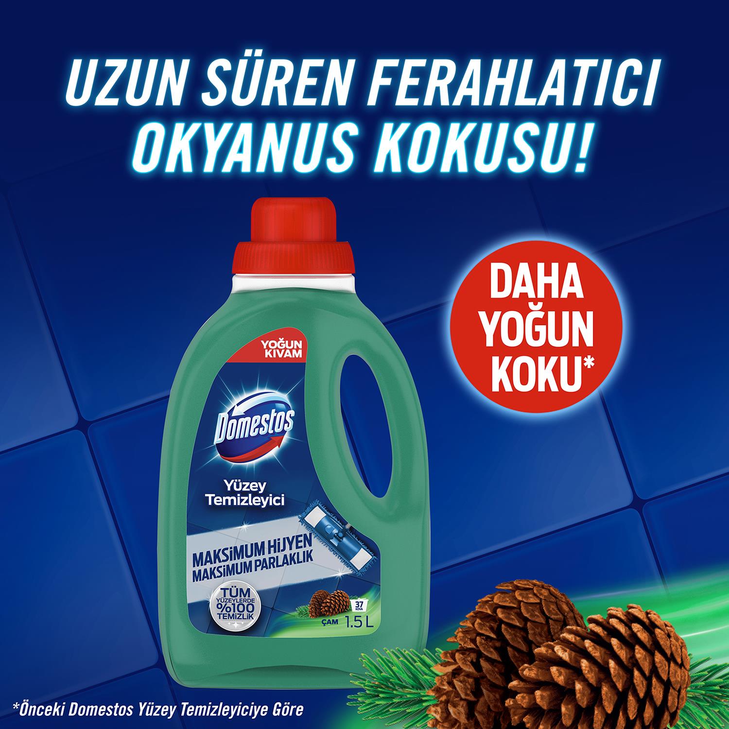 Domestos Yüzey Temizleyici Çam Kokusu 1500 Ml