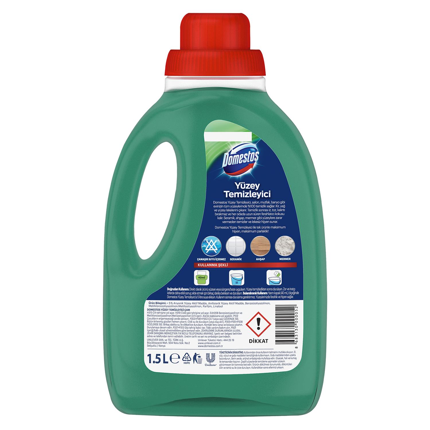 Domestos Yüzey Temizleyici Çam Kokusu 1500 Ml