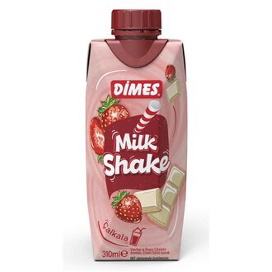 Dimes Milkshake Çilek-Vanilya 310 ml