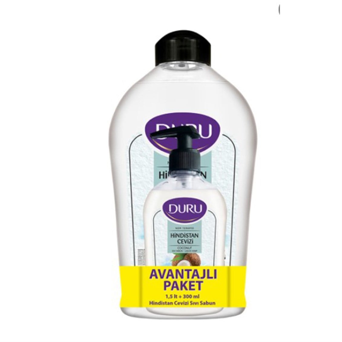 Duru Hindistan Cevizli 1500 Ml + 300 Ml Sıvı Sabun