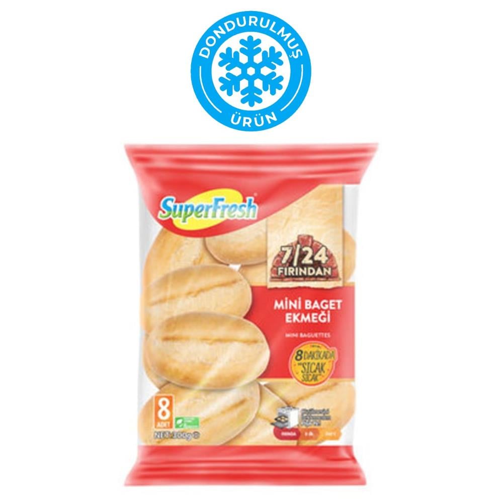 Superfresh 7/24 Fırından Kepekli Mini Baget Ekmeği 300 gr