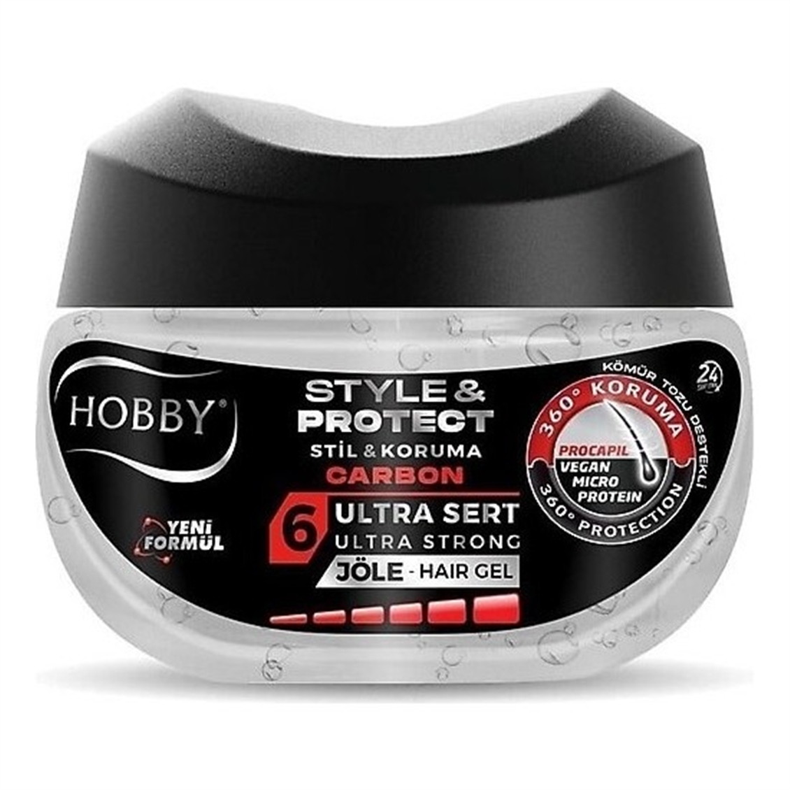  HOBBY SP HAIR GEL CARBON 250ML 