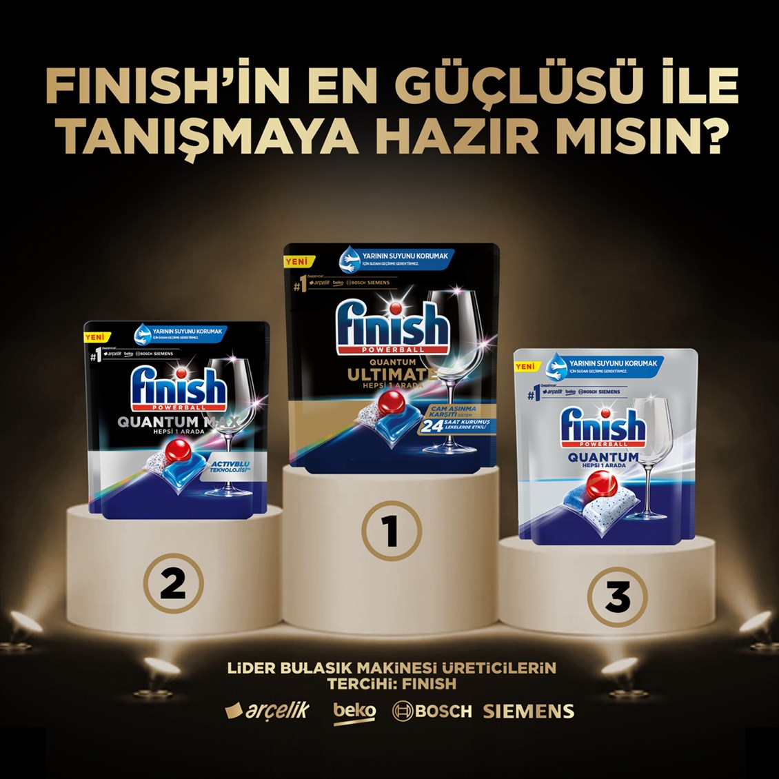 Finish Quantum Ultimate 20 Kapsül Bulaşık Makinesi Deterjanı