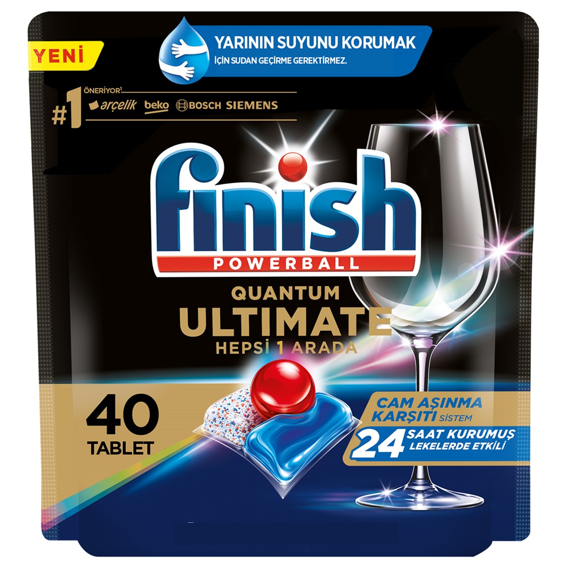 Finish Quantum Ultimate 40 Kapsül Bulaşık Makinesi Deterjanı