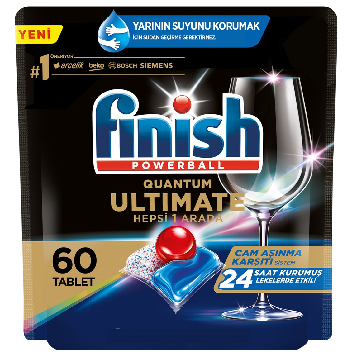 Finish Quantum Ultimate 60 Kapsül Bulaşık Makinesi Deterjanı