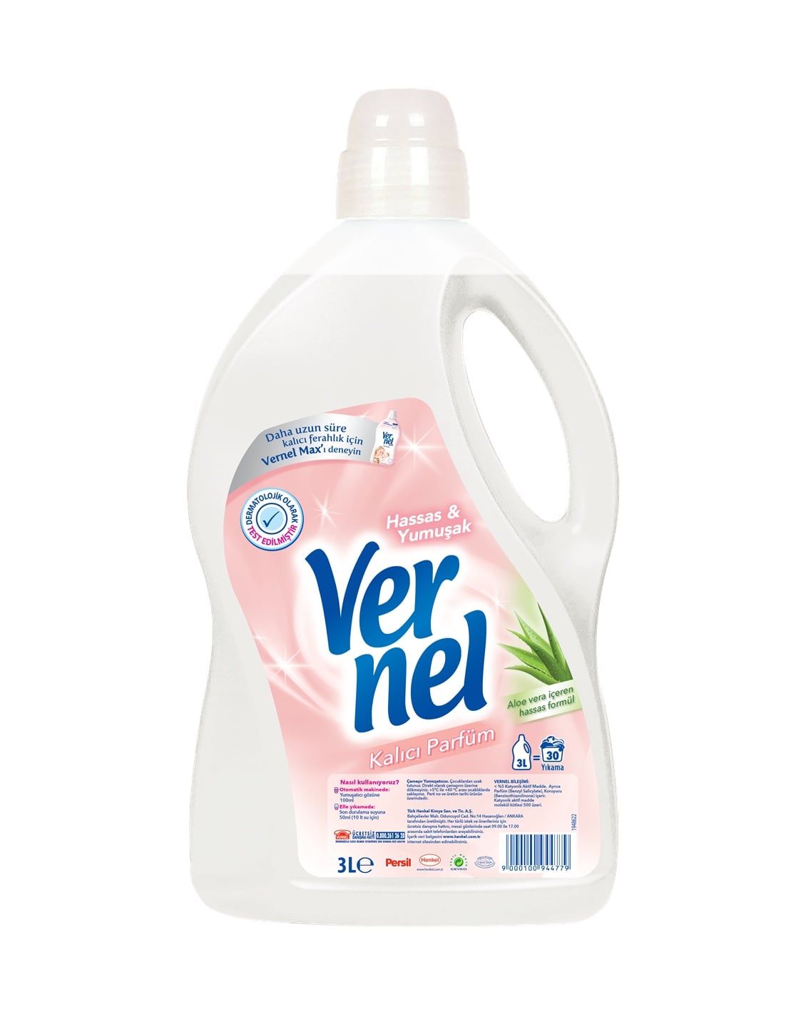 Vernel Yumuşatıcı Sensitive 3000 ml