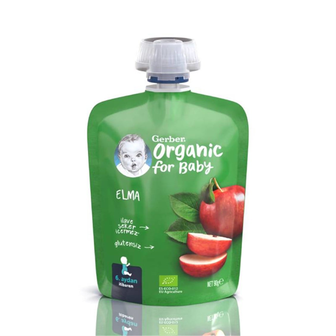Gerber Organik Elma Püresi Bebek ve Çocuk Atıştırmalık 90 Gr