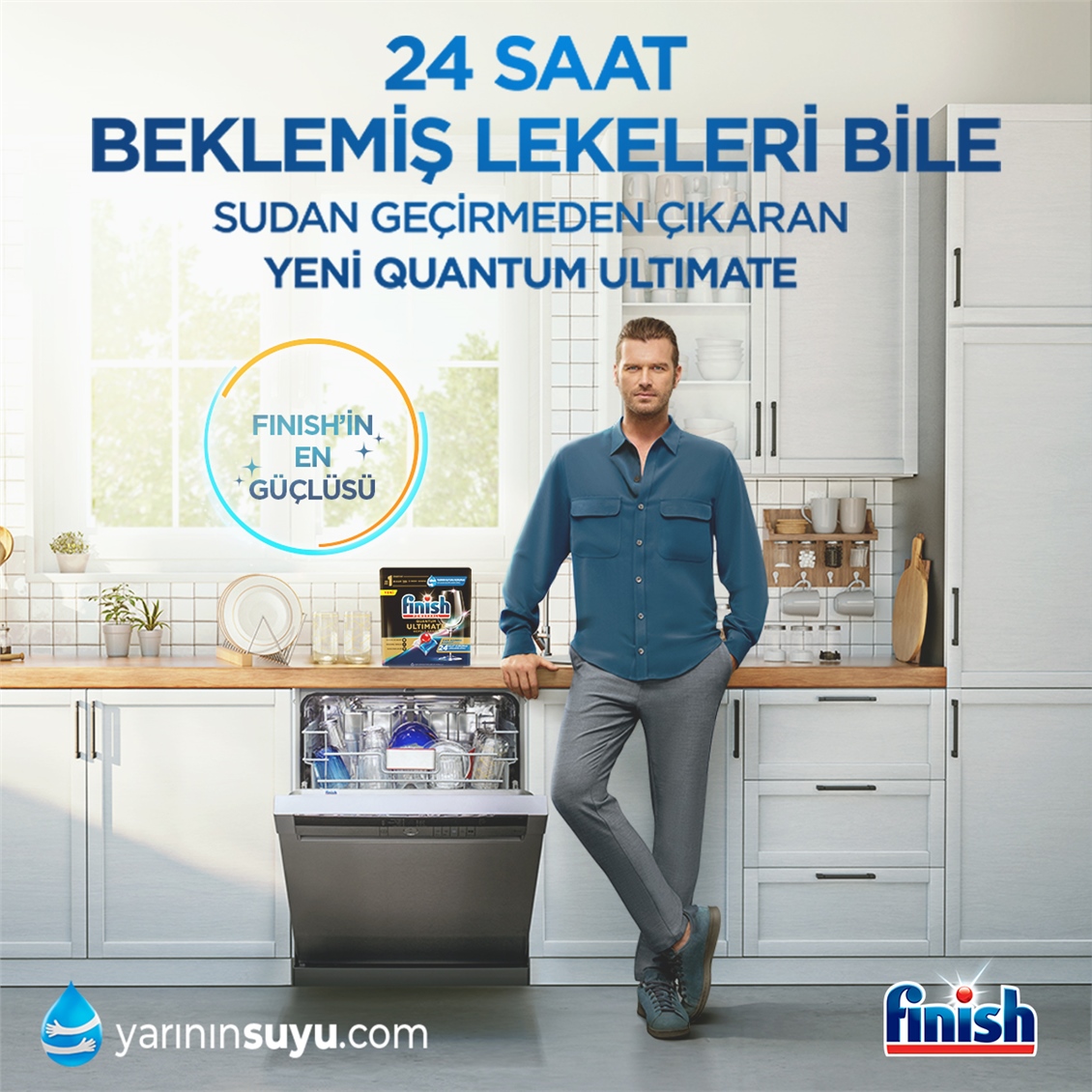 Finish Quantum Ultimate 50 Kapsül Bulaşık Makinesi Deterjanı