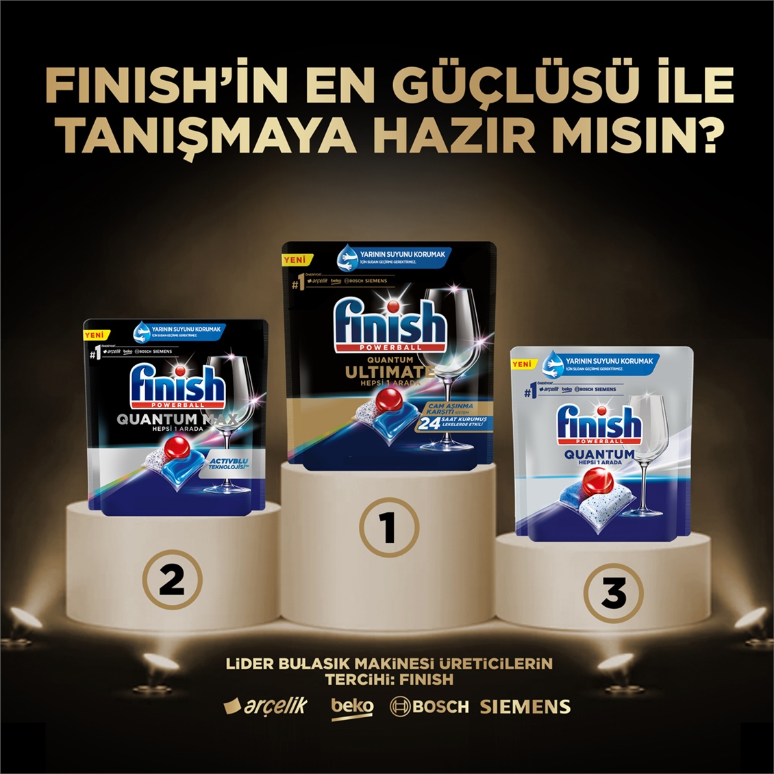 Finish Quantum Ultimate 50 Kapsül Bulaşık Makinesi Deterjanı