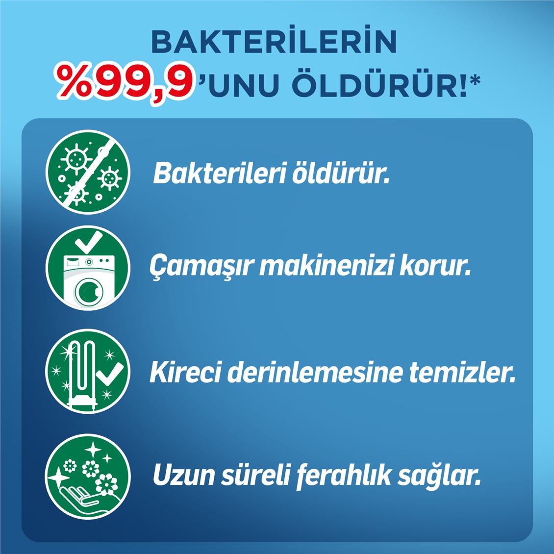 Lysol Antibakteriyel Çamaşır Makine Temizleyici Tekli 250  ml