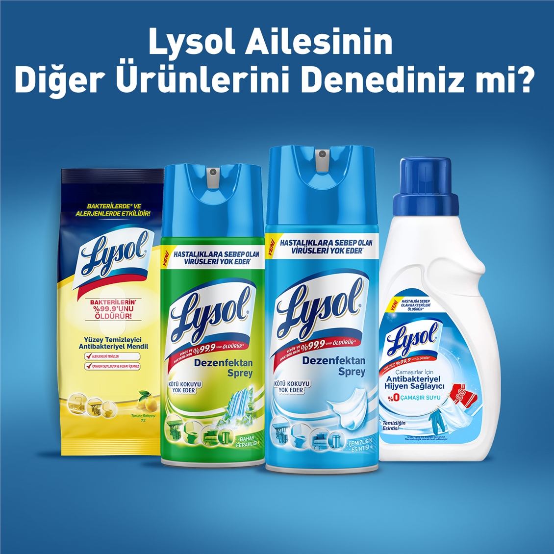 Lysol Antibakteriyel Çamaşır Makinesi Temizleyicisi 2x250 ml