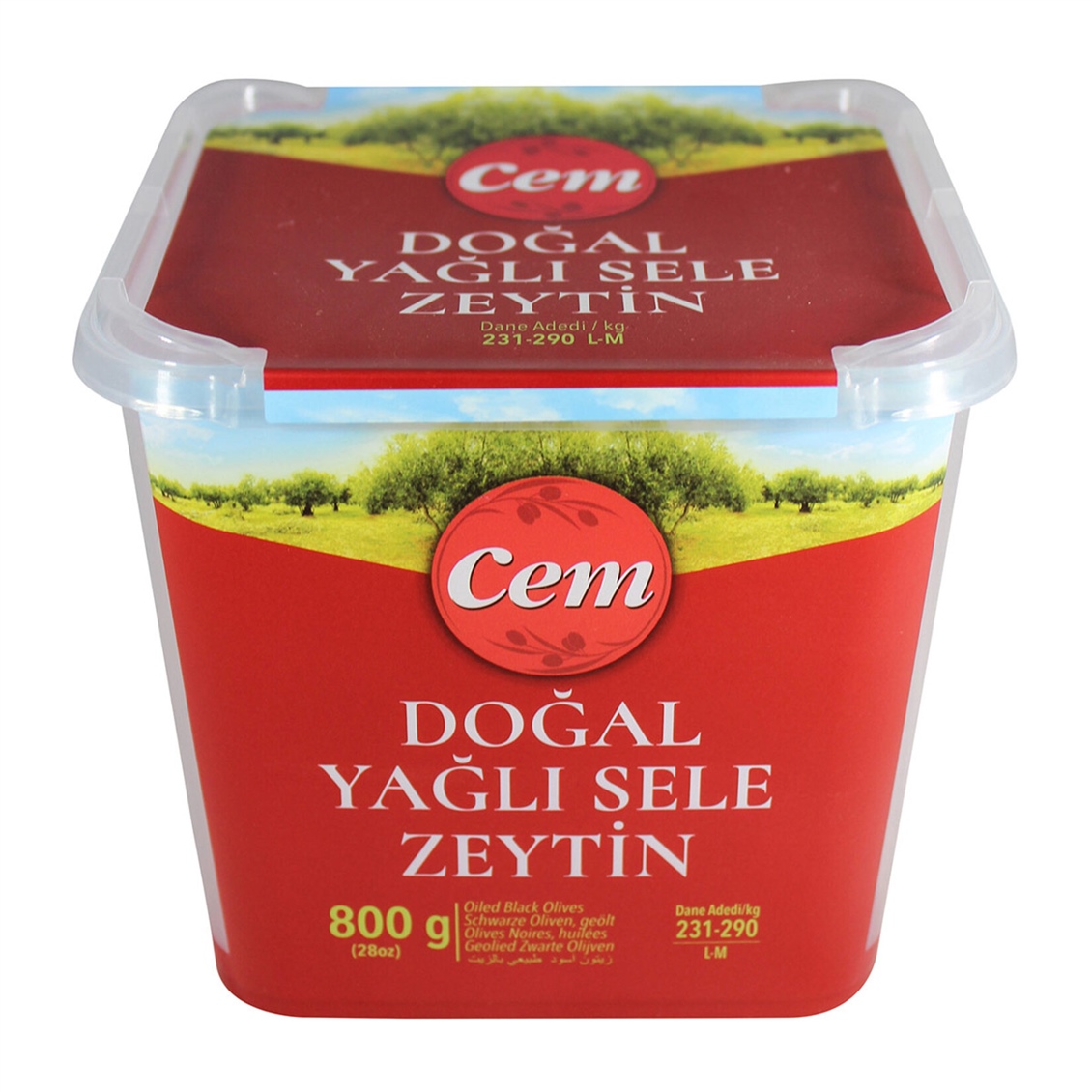  CEM DOGAL Y.SELE ZEYTİN (231-290) 800 GR 