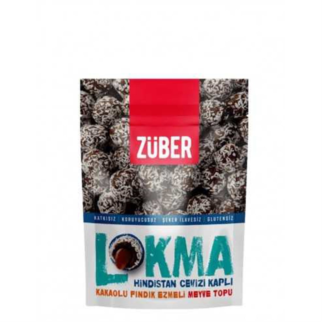 Züber Lokma Hindistan Cevizi Kaplı Mevye Topu 96 Gr